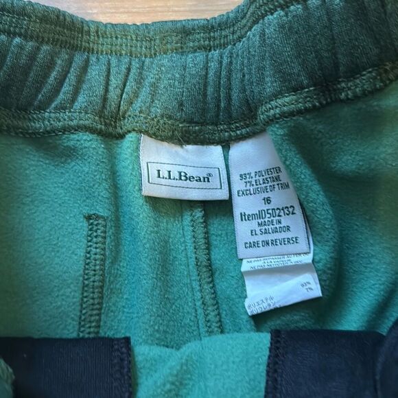 L.L bean boys green sweatpants size 16 - Picture 2 of 7